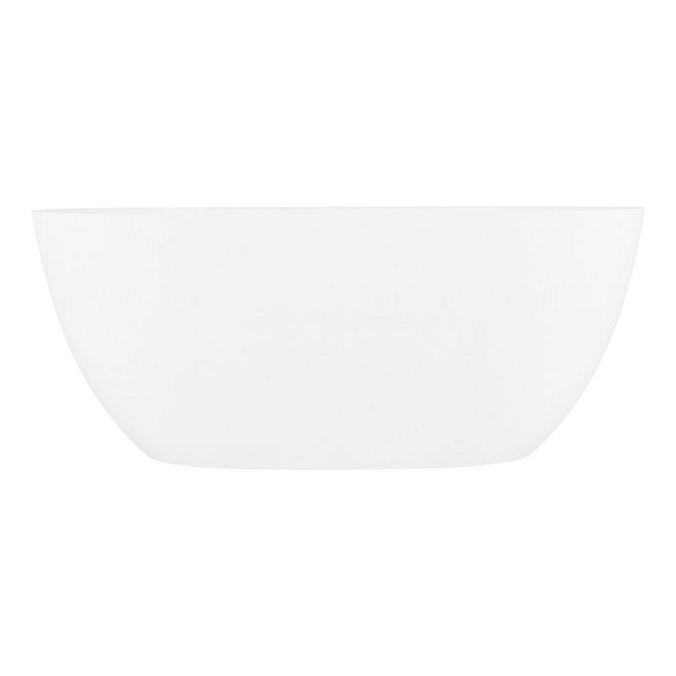 59" Catino Solid Surface Freestanding Tub - Matte Finish, , large image number 2
