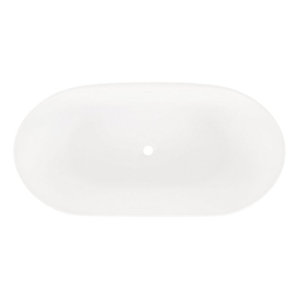 66" Catino Solid Surface Freestanding Tub - Matte Finish, , large image number 3