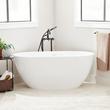 59" Patera Solid Surface Freestanding Tub - Gloss Finish, , large image number 0