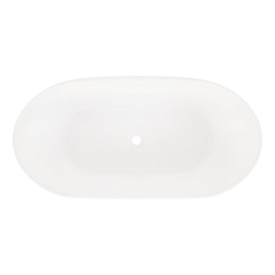 59" Patera Solid Surface Freestanding Tub - Gloss Finish, , large image number 3