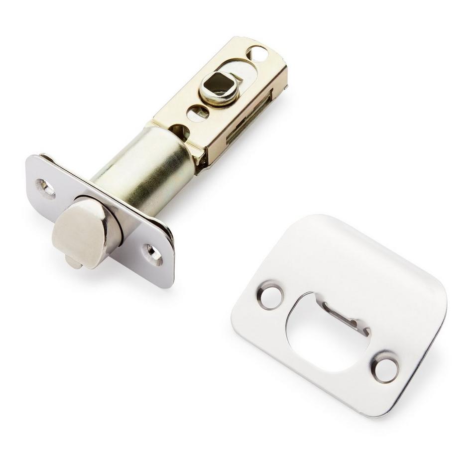 Isley Privacy Door Set - Round Rosette - Knob Handle - Brushed Nickel, , large image number 1