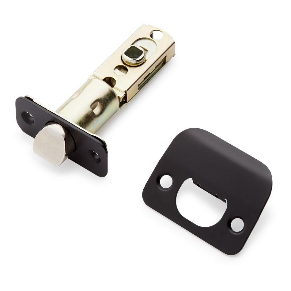 Adriot Passage Set - Square Rosette - Knob Handle - Matte Black, , large image number 1