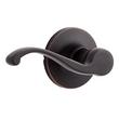 Sedalia Dummy Door Handle - Round Rosette - Scroll Lever Handle - Left Hand - Oil Rubbed Bronze, , large image number 0