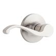 Sedalia Dummy Door Handle - Round Rosette - Scroll Lever Handle - Left Hand - Brushed Nickel, , large image number 0