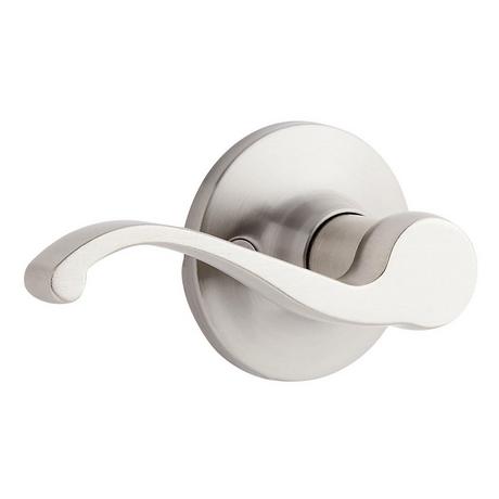 Sedalia Dummy Door Handle - Round Rosette - Scroll Lever Handle
