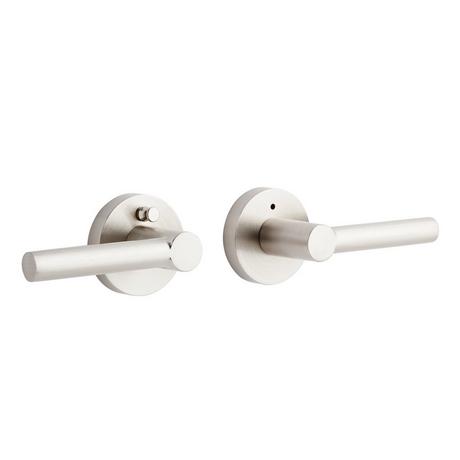 Ewing Privacy Set - Round Rosette - Round Rod Lever Handle