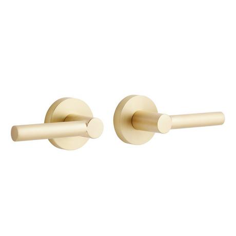 Ewing Passage Set - Round Rosette - Round Rod Lever Handle