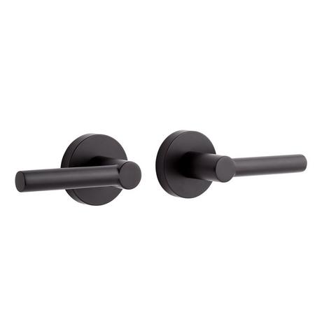 Ewing Passage Set - Round Rosette - Round Rod Lever Handle