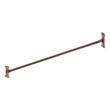 48" Straight Solid Brass Shower Rod  - Oil Rubbed Bronze, , large image number 1