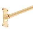 60" Straight Solid Brass Shower Rod  - Brushed Gold, , large image number 2