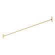 60" Straight Solid Brass Shower Rod  - Brushed Gold, , large image number 1