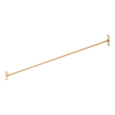 Straight Solid Brass Shower Curtain Rod