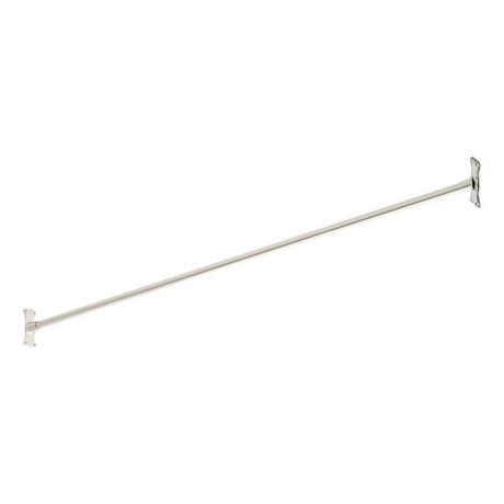 Straight Solid Brass Shower Curtain Rod