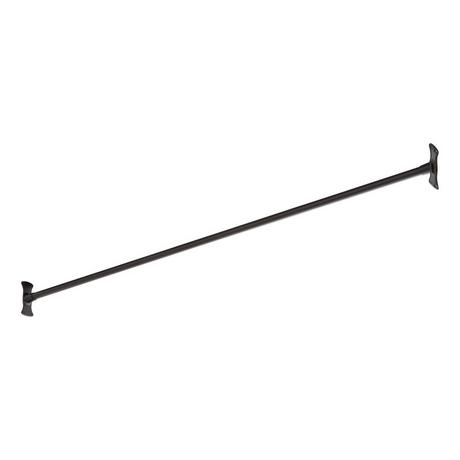 Straight Solid Brass Shower Curtain Rod