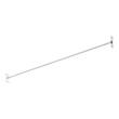 66" Straight Solid Brass Shower Rod  - Chrome, , large image number 1