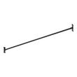 66" Straight Solid Brass Shower Rod  - Matte Black, , large image number 1