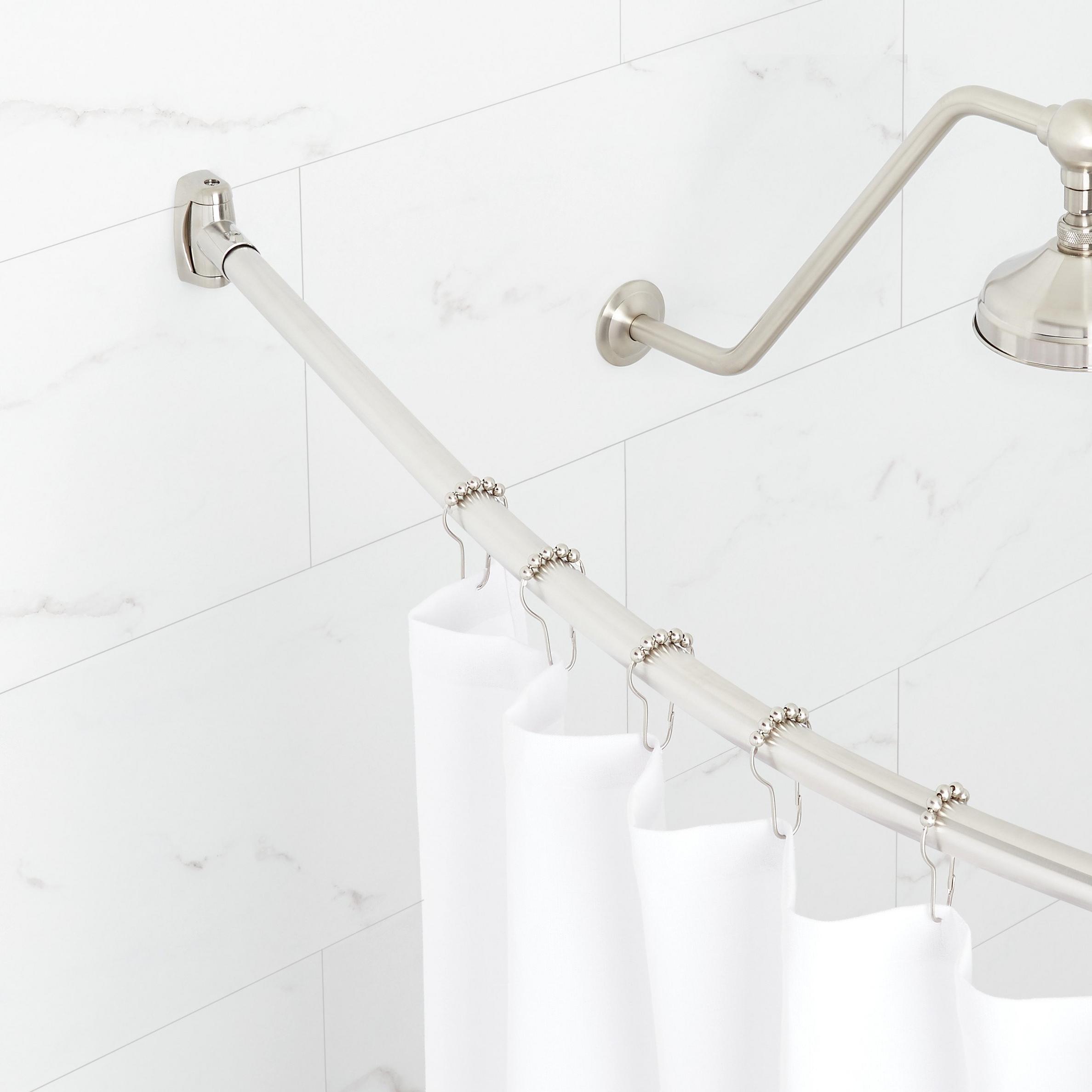 Brushed Nickel Shower Rodnull