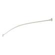 60" Curved Solid Brass Shower Rod - Brushed Nickel, , large image number 1