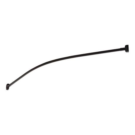 Curved Solid Brass Shower Curtain Rod
