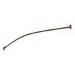 66" Curved Solid Brass Shower Rod - Oil Rubbed Bronze, , large image number 1