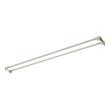 Straight Double Solid Brass Shower Curtain Rod, , large image number 4