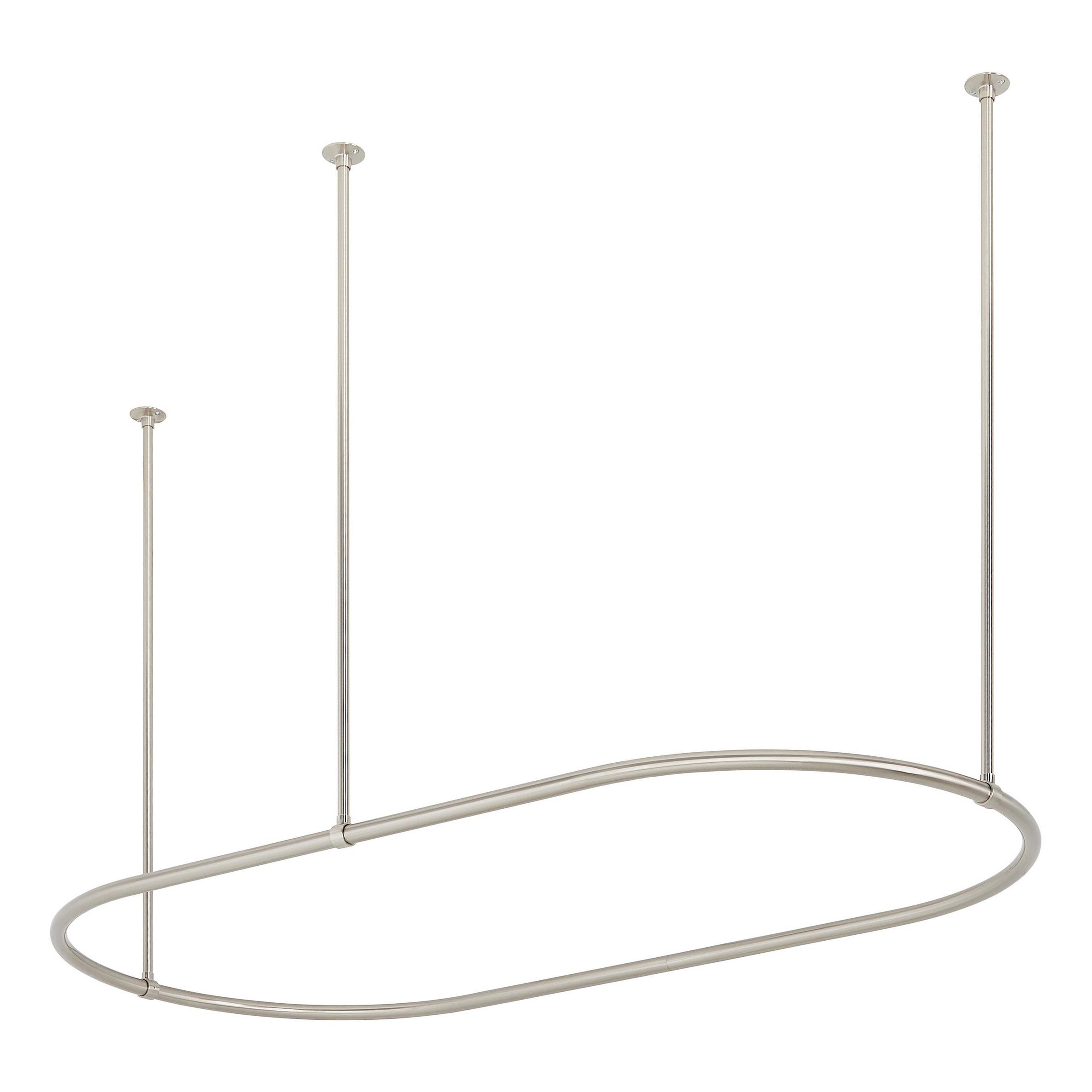 Oval Solid Brass Shower Curtain Rod Signature Hardware