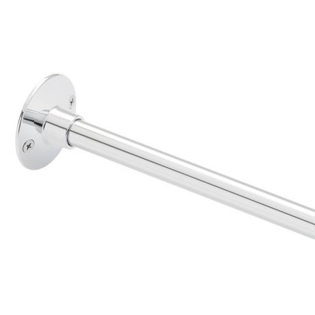 Oval Solid Brass Shower Curtain Rod