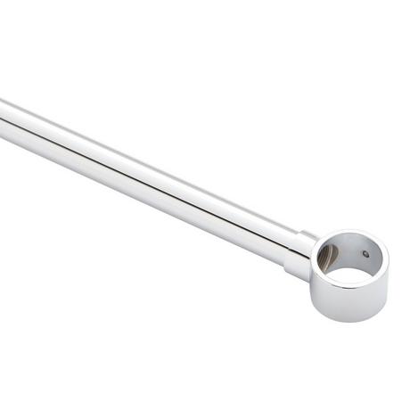 Oval Solid Brass Shower Curtain Rod
