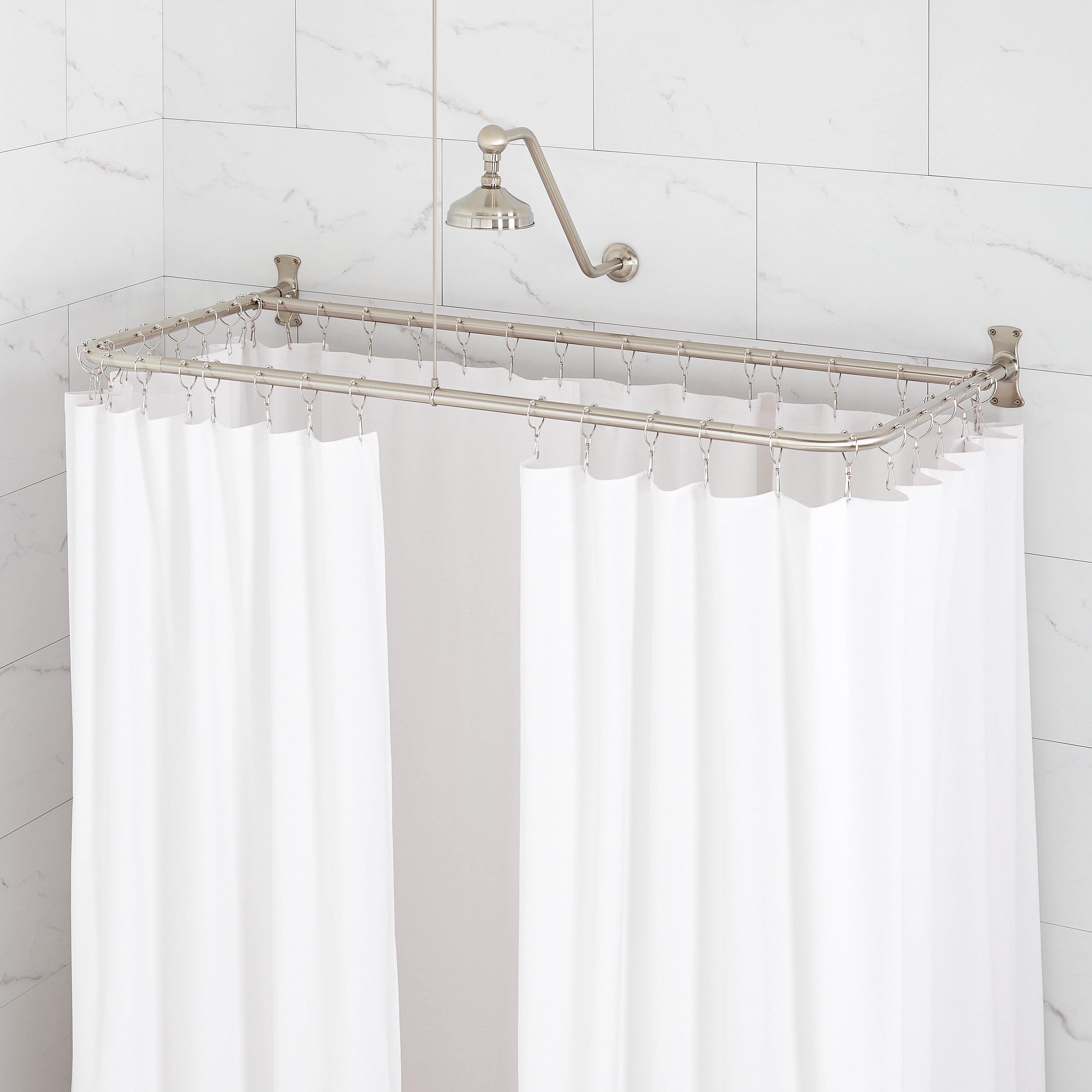 Shower deals curtain pole