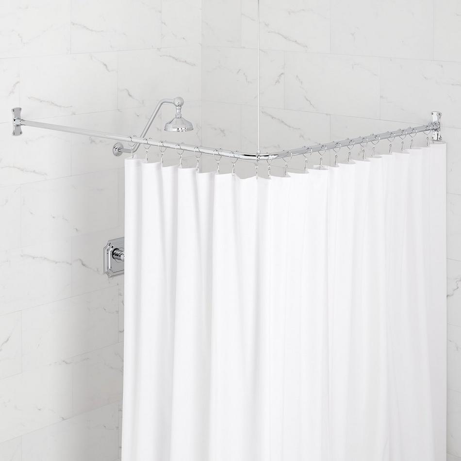 Modern 60 Shower Curtain Rod and Brackets