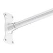 30" x 60" Corner Brass Shower Rod and Ceiling Support - Chrome, , large image number 2
