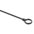 48" x 60" Corner Brass Shower Rod and Ceiling Support - Matte Black, , large image number 3