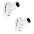 Solid Brass Shower Curtain Rod Swivel Flanges, , large image number 2