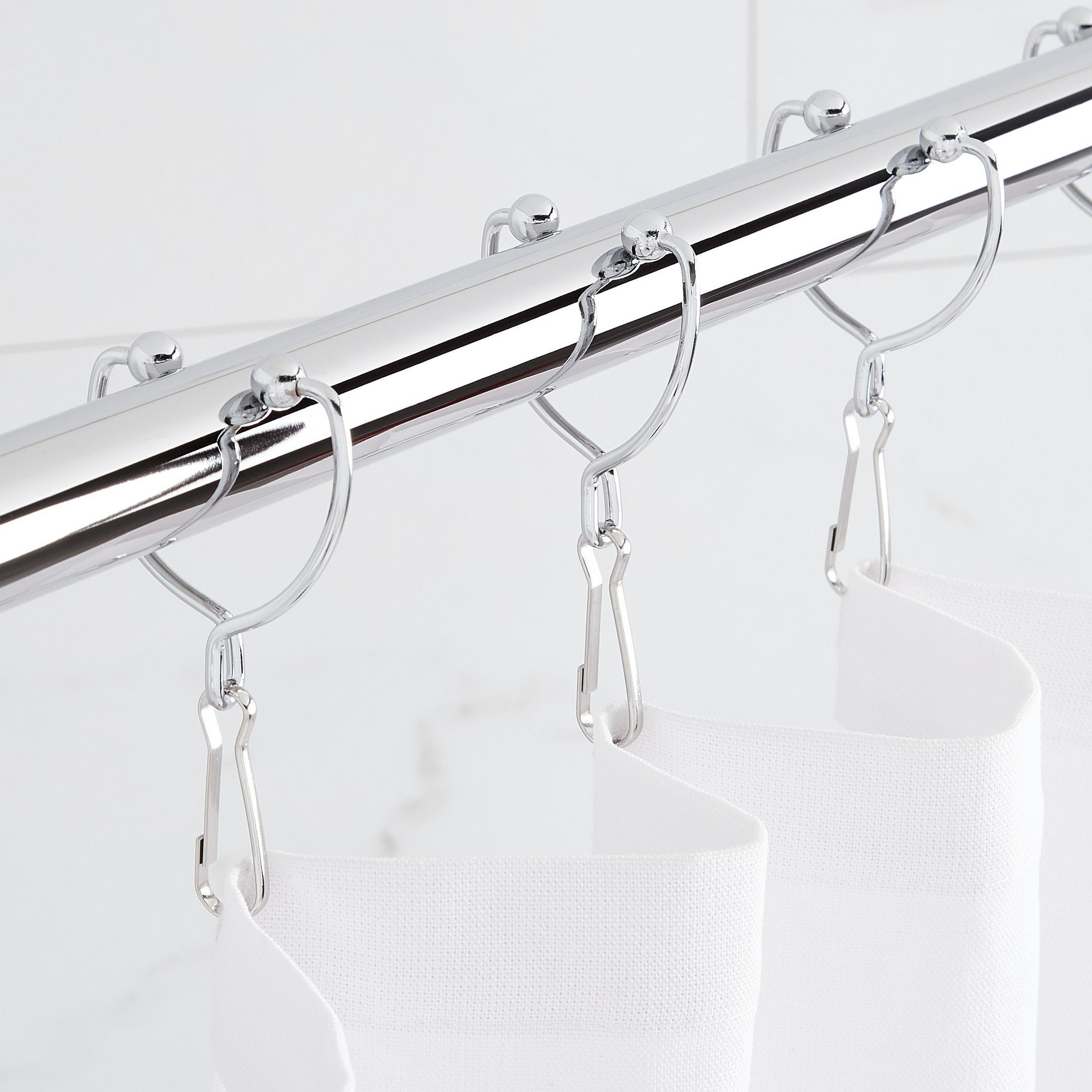 Open Shower Curtain Rings - Chrome | Signature Hardware