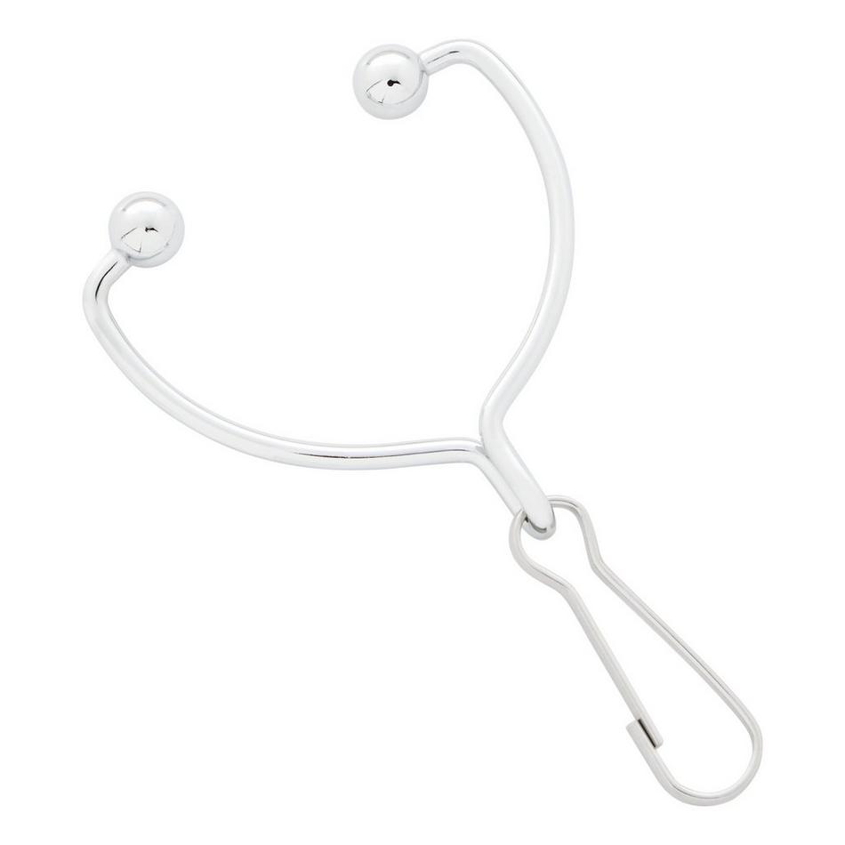Signature Hardware 466825 Open Shower Curtain Rings - Set of 12