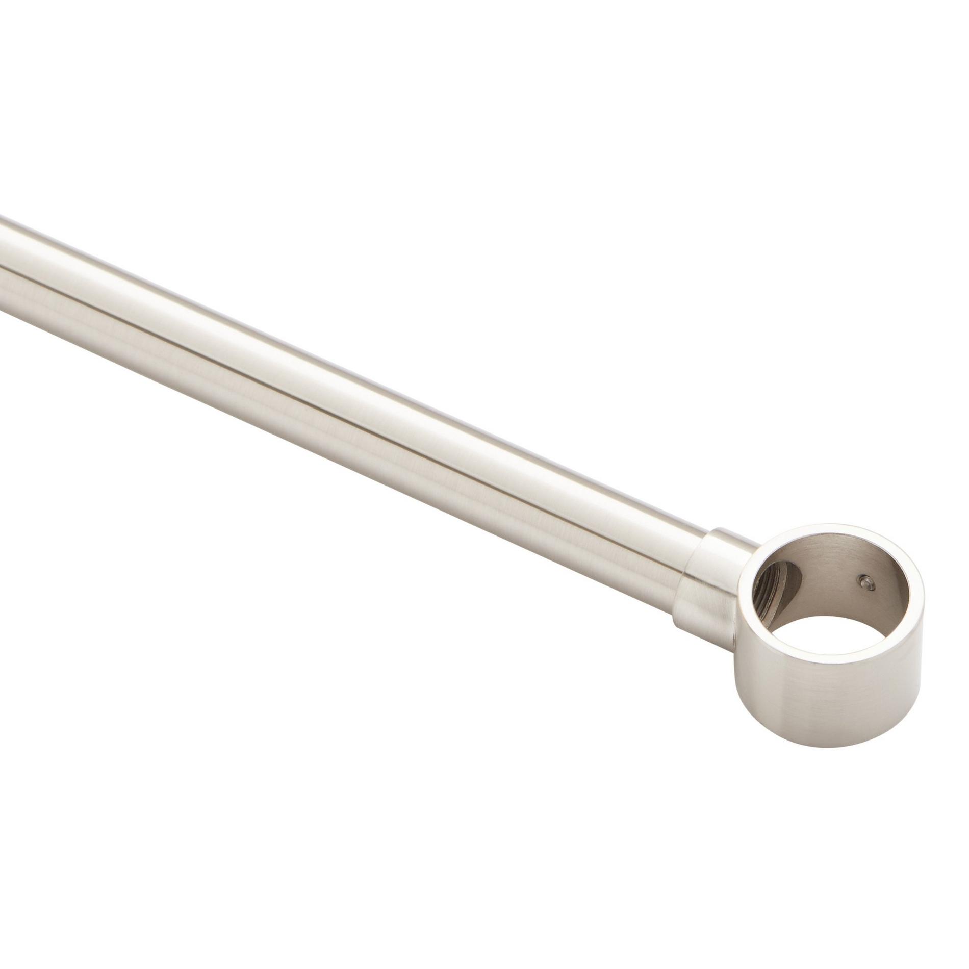 12" Brass Shower Curtain Rod Support with 1" Loop | Signature Hardware