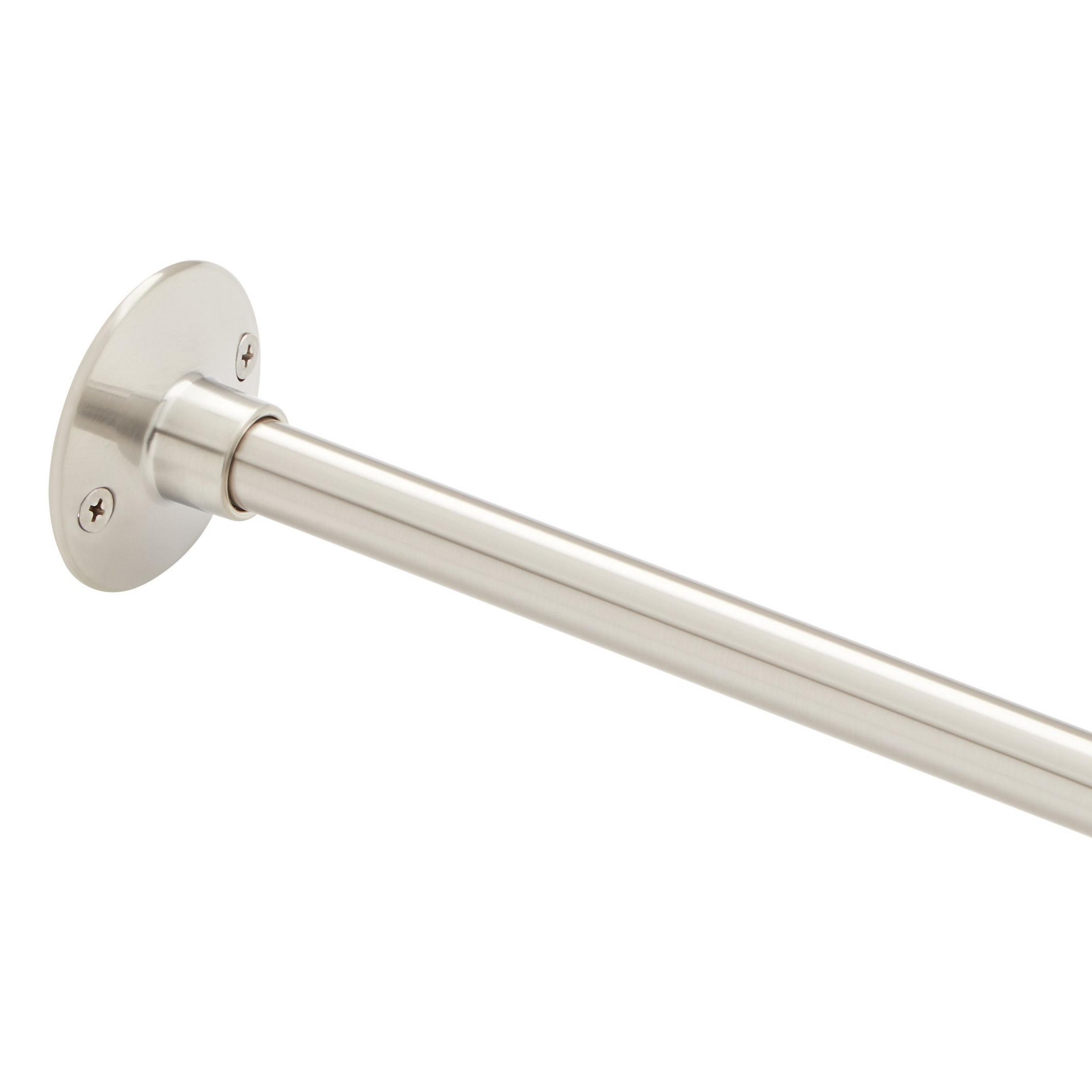 12" Brass Shower Curtain Rod Support with 1" Loop | Signature Hardware