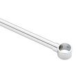 12" Brass Shower Curtain Rod Support with 1" Loop - Chrome, , large image number 2