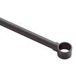 12" Brass Shower Curtain Rod Support with 1" Loop - Matte Black, , large image number 2