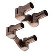 Double Solid Brass Shower Curtain Rod Swivel Flanges, , large image number 2