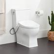 Carraway One-Piece Elongated Toilet with Aldridge Bidet Seat - White, , large image number 0