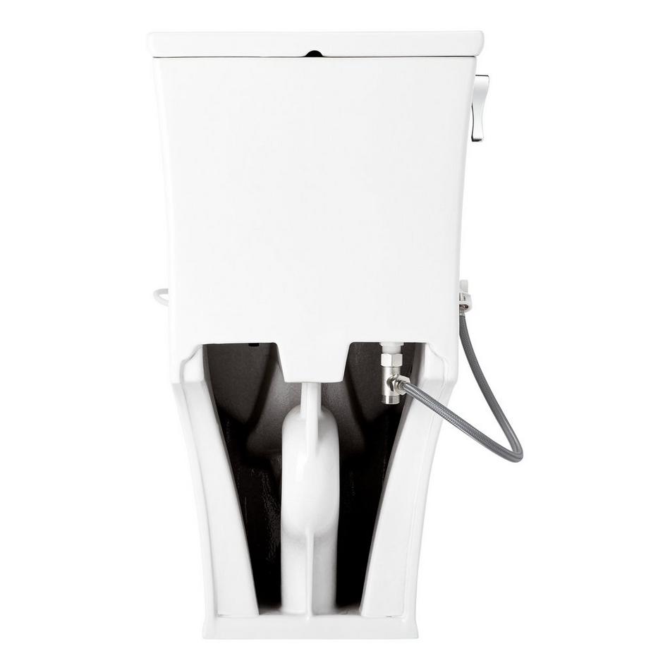 Carraway One-Piece Elongated Toilet with Aldridge Bidet Seat - White, , large image number 4