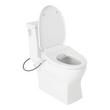Carraway One-Piece Elongated Toilet with Aldridge Bidet Seat - White, , large image number 2