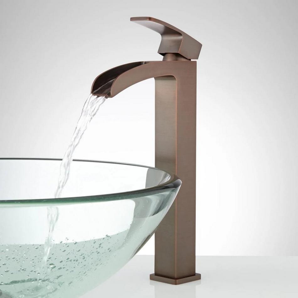 Stevens Waterfall Vessel Faucet - No Overflow - Oil Rubbed Bronze, , large image number 1