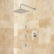 Ryle Wall-Mount Rainfall Shower Set with Body Jets, , large image number 1