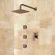 Ryle Wall-Mount Rainfall Shower Set with Body Jets, , large image number 2