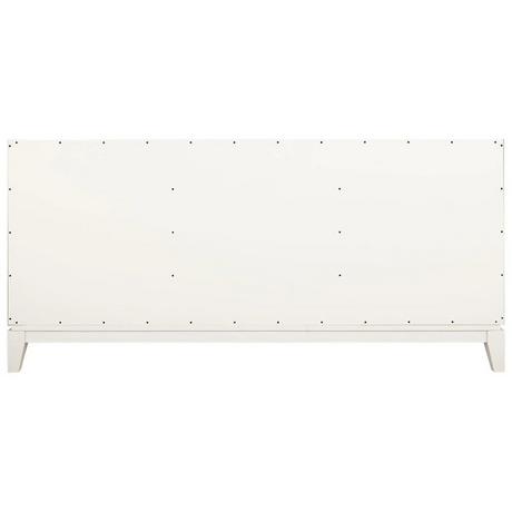 72" Talyn Mahogany Double Vanity for Undermount Sinks - Soft White