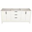 72" Talyn Mahogany Double Vanity - Soft White - Undermount - Oval - Carrara Marble - 8", , large image number 2