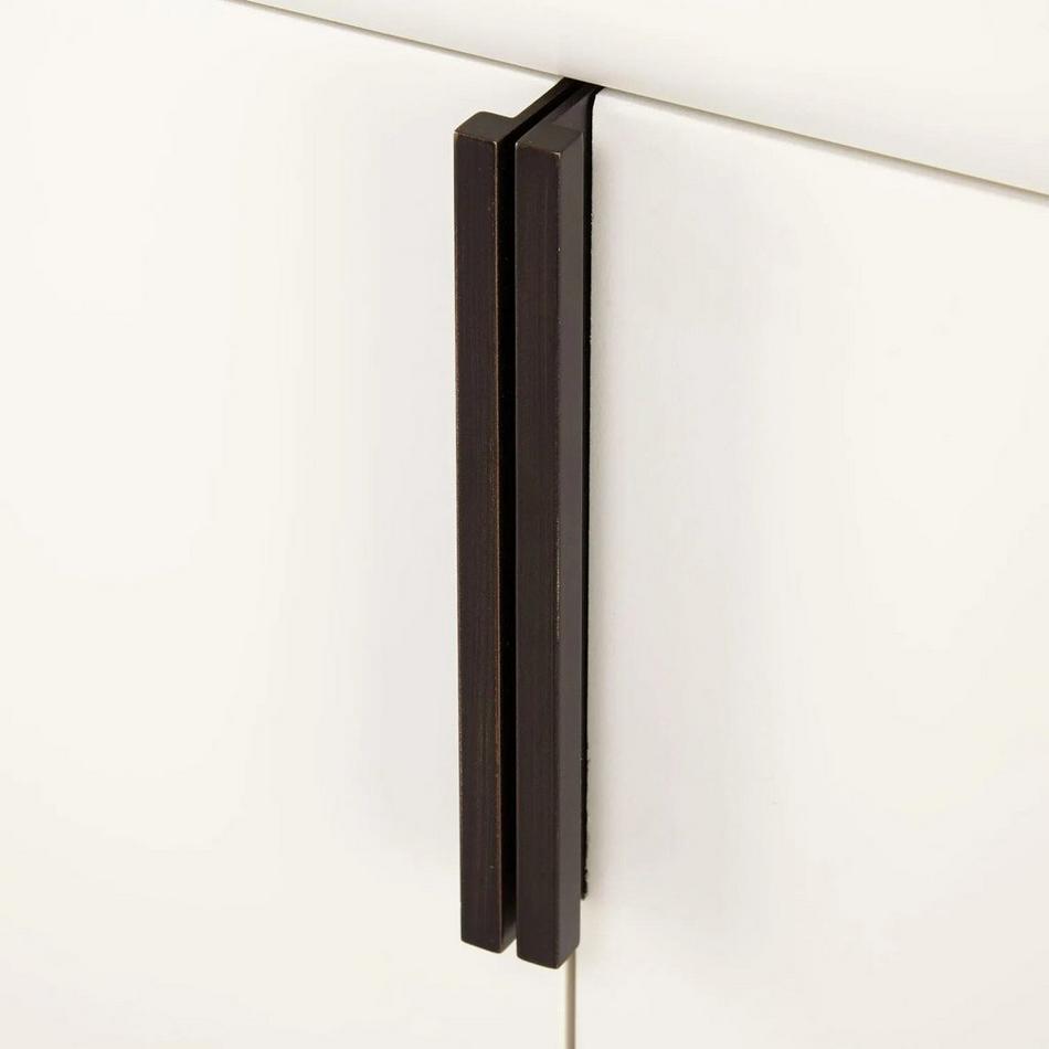 72" Talyn Mahogany Double Vanity - Soft White - Undermount - Rectangle - Carrara Marble - 8", , large image number 6