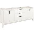 72" Talyn Mahogany Double Vanity - Soft White - Undermount - Rectangle - Carrara Marble - 8", , large image number 0